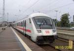 Ein IC-Steuerwagen steht am 06.10.2006 im Stralsunder Hbf bereit. Dieser zug fhrt in wenigen Minuten zurck Richtung Hamburg.
