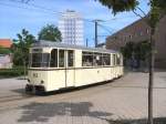Gotha-Zug mit Beiwagen 113, SVF - an der Europa-Universitt 9. 5. 2009