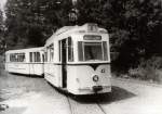 Strassenbahn Typ Gotha in tabarz, Sonderfahrt um 1986