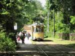 Blick zum Beiwagen 90 an der Endstelle S-Bahnhof Rahnsdorf, 23.5.2009