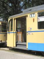 Details Gotha-Tw 28 in der Endstelle S-Bahnhof Rahnsdorf, 23.5.2009