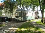 Arbeistriebwagen 18 im Depot Woltersdorf, 23.5. 2009