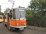 TATRA KT4D (Tw 482) in der Schleife in Mahlsdorf, Themenfahrt 09. August 2009 Berlin