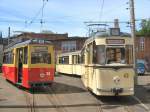 Gotha-Zug mit Tw 49 und LOWA-Tw 38 im Depot Bachgasse, 9.5.2009