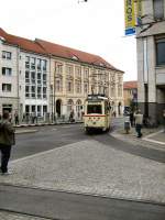 Tw 46 verlt den Platz der Einheit, Potsdam September 2007