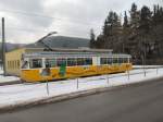 Einrichtunstriebwagen der Thringerwaldbahn in Tabarz, Winter 2006