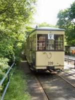 Beiwagen 339 in der Endstelle Altes Wasserwerk Friedrichshagen, 17.5.2009