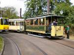 Blick auf die Beiwagen des T24 in der Schleife Mahlsdorf, Berlin 9. August 2009