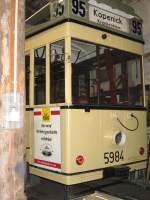 Tw 5984 in der kleinen Wagenhalle alte Depot Alt-Schmckwitz, 2006