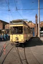 Tw 5984 im Betriebshof Kpenick, dig. Dia von 1993