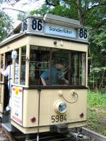 Tw 5984 als Linie 86 bei einer Themenfahrt, Sommer 2007