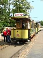 Endstelle Alt-Schmckwitz der Schmckwitzer Uferbahn, vorn Tw 10 - 17.5.2009