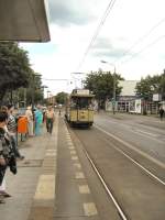 Tw 10 vor dem Start der Themenfahrt in Berlin-Kpenick, Sommer 2007