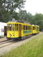 Tw 24 mit Bw 13 an der Abfahrtsstelle Jessener Strasse, Cottbus - 6.6.2009