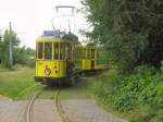 Tw 24 mit Beiwagen 13 in Sandow, Cottbus Juni 2009