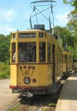 Tw 41 an der Endstelle Messegelnde am 9.5.2009