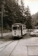 Kirnitzschtalbahn, exTw aus Erfurt - hier am Lichtenhainer Wasserfall