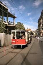 Pferdebahnwagen 133 beim Sondereinsatz in Erfurt, 1994