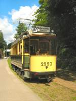Tw 2990 in der Morgensonne vor der ersten Fahrt zur Schleuse, 23.5.2009