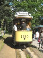 Tw 2990 vor der Rckfahrt zur Schleuse, 23.5.2009