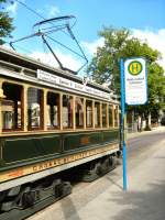 Tw 2990 an der Haltestelle Schleuse, 23.5.2009