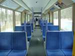 Inneneinrichtung von der SSB Stadtbahn. 22.11.2008