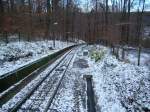 Die Strecke der Standseilbahn am 22.11.2008