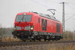 BR 249 037 D-DB als Lz bei der Durchfahrt Weddel (b.Braunschweig) Richtung Braunschweig. 8.November 2025