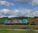 Belgische E 186 211 von ATLU bei Schliengen. Juli 2024.