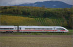 ICE 9280, '412 080' bei Buggingen. Oktober 2025.