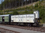 Dampf im Hochschwarzwald. 

Werbewagen 545 407 der Brauerei Rothaus in Seebrugg. September 2025.