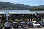 Dampf im Hochschwarzwald. 

23 042 fährt ihrem Museumszug nach Seebrugg. Im Bild ist die Donnerbüchse 85 530 Kar der Austauschbauart Gattung Ci-29. Schluchsee, September 2025.