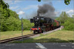 50 2988 mit Umbauwagen auf dem Weg nach Blumberg. Fützen, Mai 2025.