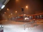 Am Morgen des 30.01.2003 bot sich dieser Anblick im Bahnhof Krumbach.