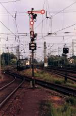 Formsignal fotografiert in Rheine 04-08-1992.