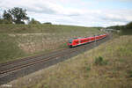 Zwei 440iger als RE10 kurz vor Emskirchen. 29.09.24