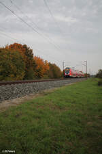 445 063 als RE55 4626 Bamberg - Frankfurt/Main bei Thngersheim. 20.10.24