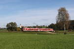 628 593  Waldkraiburg  aus Waging kommend am 12. Oktober 2024 bei Otting.