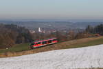 642 511 war am 19. Januar 2025 bei Kirchhalling in Richtung Waging unterwegs.