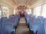 Der Innenraum eines VT 650 der Sd-Thringen-Bahn. 12.07.2008