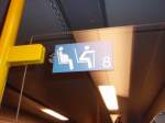 Dieses seltsame Piktogramm, welches viele Reisende, aufgrund seiner Zweideutigkeit zum Schmunzeln bringt, findet man in den ET 460 der trans regio. 16.12.2008