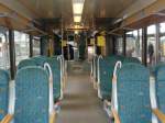 Der Innenraum eines VT 646 der Hellertalbahn. 21.02.2009