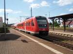 612 029 als RE 1 Chemnitz Hbf - Gttingen bei der Ausfahrt aus Leinefelde. 05.07.2008