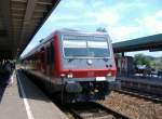 628 678 als RE Augsburg Hbf - Fssen in Kaufbeuren. 30.07.2006