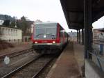 628 506 als RB 83 nach Trier Hbf in Gerolstein. 31.01.2009