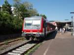 628 466 als RB 35 nach Worms Hbf in Bingen (Rhein) Stadt. 23.05.2009