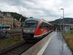 642 734 der Erzgebirgsbahn als RB 95 Zwickau Hbf - Johanngeorgenstadt in Aue (Sachs). 15.07.2025