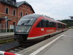 642 234 der Erzgebirgsbahn als RB 95 nach Zwickau Hbf in Johanngeorgenstadt. 15.07.2025