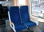 Der Innenraum eines VT 643 der NordWestBahn. 13.04.2006