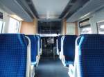 Der Innenraum eines VT 643 der NordWestBahn. 08.03.2008